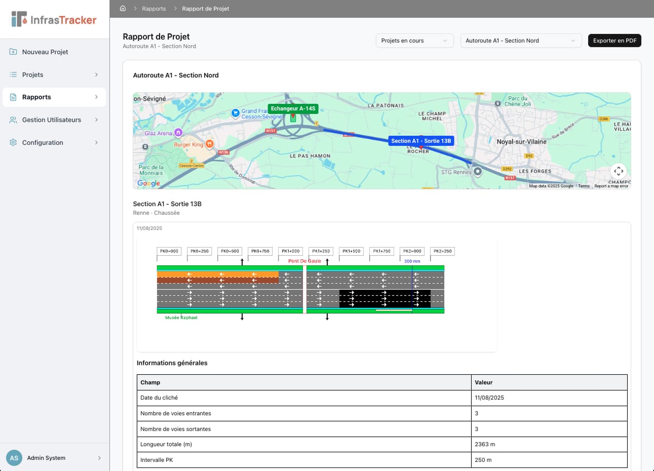 InfrasTracker Screenshot 2